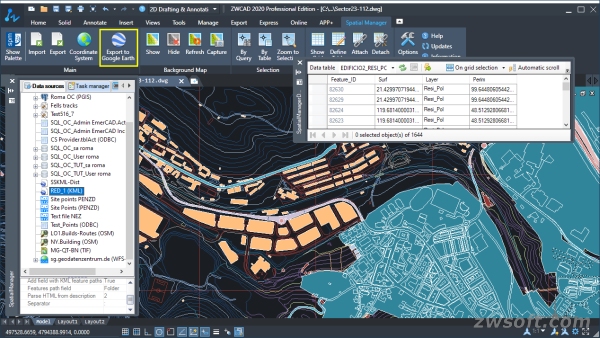 Figure 2. Export drawings to Google Earth with one click.jpg Figure 2. Export drawings to Google Earth with one click.jpg